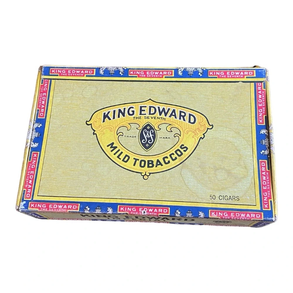 Vintage King Edward the Seventh Imperial Mild Tobaccos Cigar Box Collectible